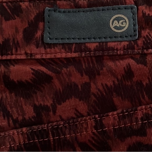 AG Adriano Goldschmied Farrah High Rise Skinny Ankle Leopard Print Corduroy Jean - Picture 10 of 17